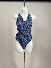 One piece blue with adjustable back