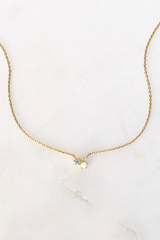 Tiny Cluster Necklace - Gold