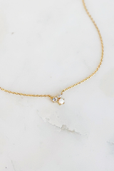 Tiny Cluster Necklace - Gold